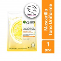 Mascarilla Tela Facial Express Aclara Skin Active Garnier