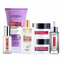 Pack Cuidado Facial Revitalift + Defender UV Loreal Paris