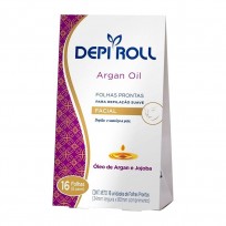 Bandas Depilatorias Faciales Argan Oil x8 Pares Depiroll