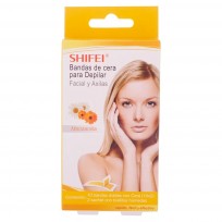 Bandas Depilatorias Facial Con Manzanilla x6 Pares Shifei
