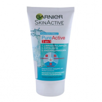Limpiador Garnier Exfoliante Mascara Pureactive 3 en1 x 150 ml