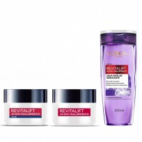 Crema Día + Crema Noche + Agua Micelar Hialuronico Loreal