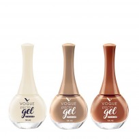 3 Esmaltes Efecto Gel Vogue