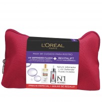 Pack Uv Defender Fluido + Sérum Ácido Hialuronico Loreal