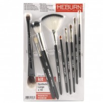 Kit Pinceles Maquillaje Synthetic Large x 10 Heburn