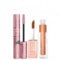 Máscara de Pestañas +Labial Lifter Gloss 019 Maybelline