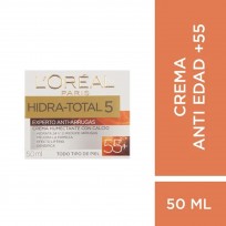 Crema Experto Antiarrugas +55 Loréal Paris Hidra Total 50 Ml