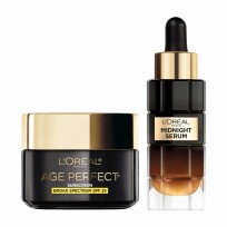 Crema de Día SPF 25 + Serum Noche Age Perfect Loreal Paris