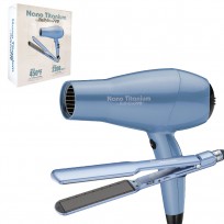 Combo BabylissPRO: Plancha para Alisados Humedo Seco 2073 + Secador Iónico 2200W