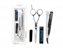 Kit Tijera De Corte + Navajín Silver Cobalt Style Cut
