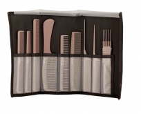 Set de 9 Peines De Carbono Crema Jaguar