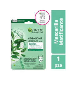 Mascarilla Hidratante Matificante Hidra Bomb Té Verde Garnier