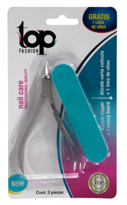 Alicate Corta Cuticula + Lima Top Fashion
