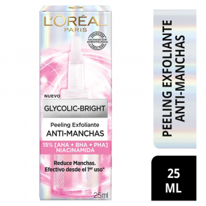 Peeling Exfoliante Glycolic Bright Anti Manchas x25ml Loreal 