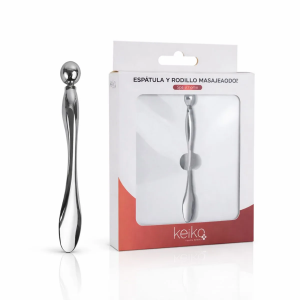 Espátula Y Rodillo Masajeador Para Contorno De Ojos Keiko
