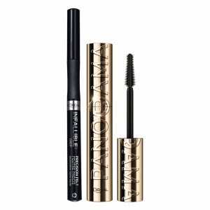 Combo Mascara Panorama Black WTP + Infallible Black Loreal 