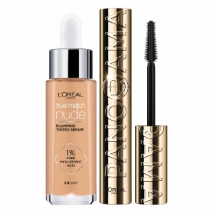 Combo Mascara Panorama WTP + Base 2-3 True Match Loreal 