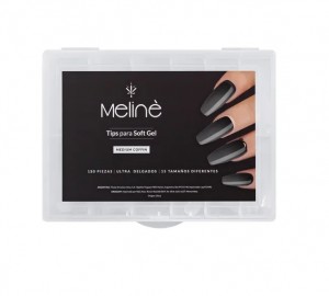 Tips para Soft Gel x130 Medium Coffin Meline
