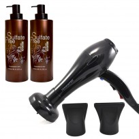 Secador Profesional Full Tecnology 5000 + Shampoo y Acondicionador Morocco x1000 ml