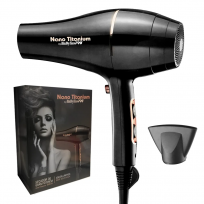 Secador de Pelo Profesional Rose Gold Black Nano Titanium