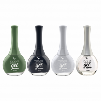 Pack 3 Esmaltes Efecto Gel  + Brillo Diamante Vogue