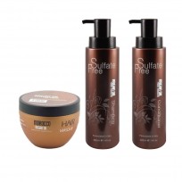 Shampoo 400ml +Acondicionador 400ml +Máscara x250 Morocco