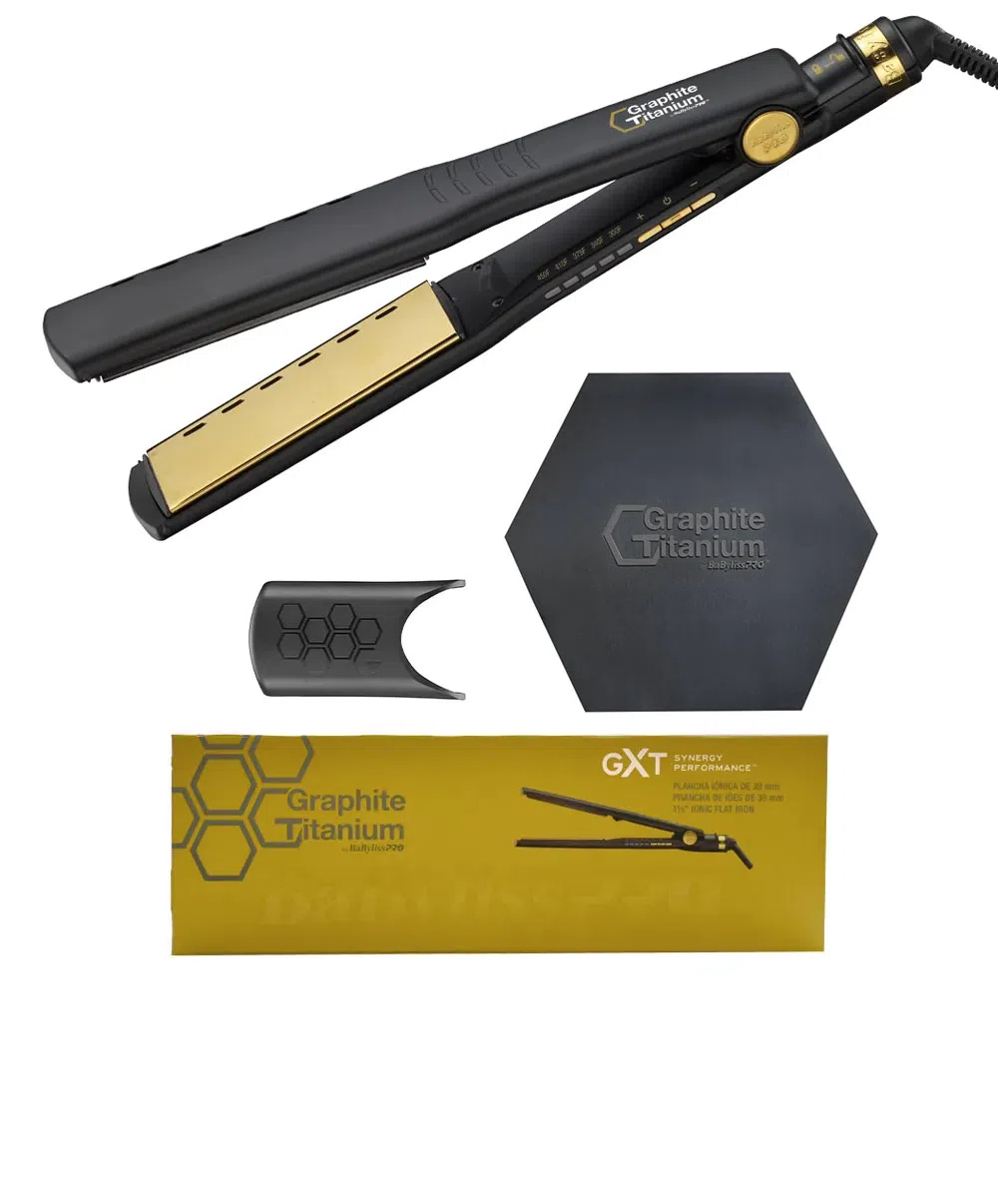 Flat Iron Babyliss Pro Graphite Titanium Titanium Ionic Flat
